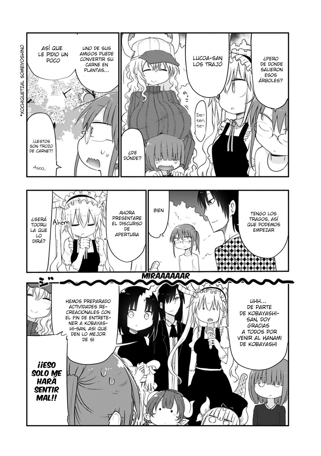 Kobayashi-san Chi no Maid Dragon Capitulo 40: Tooru y el Hanami página 7