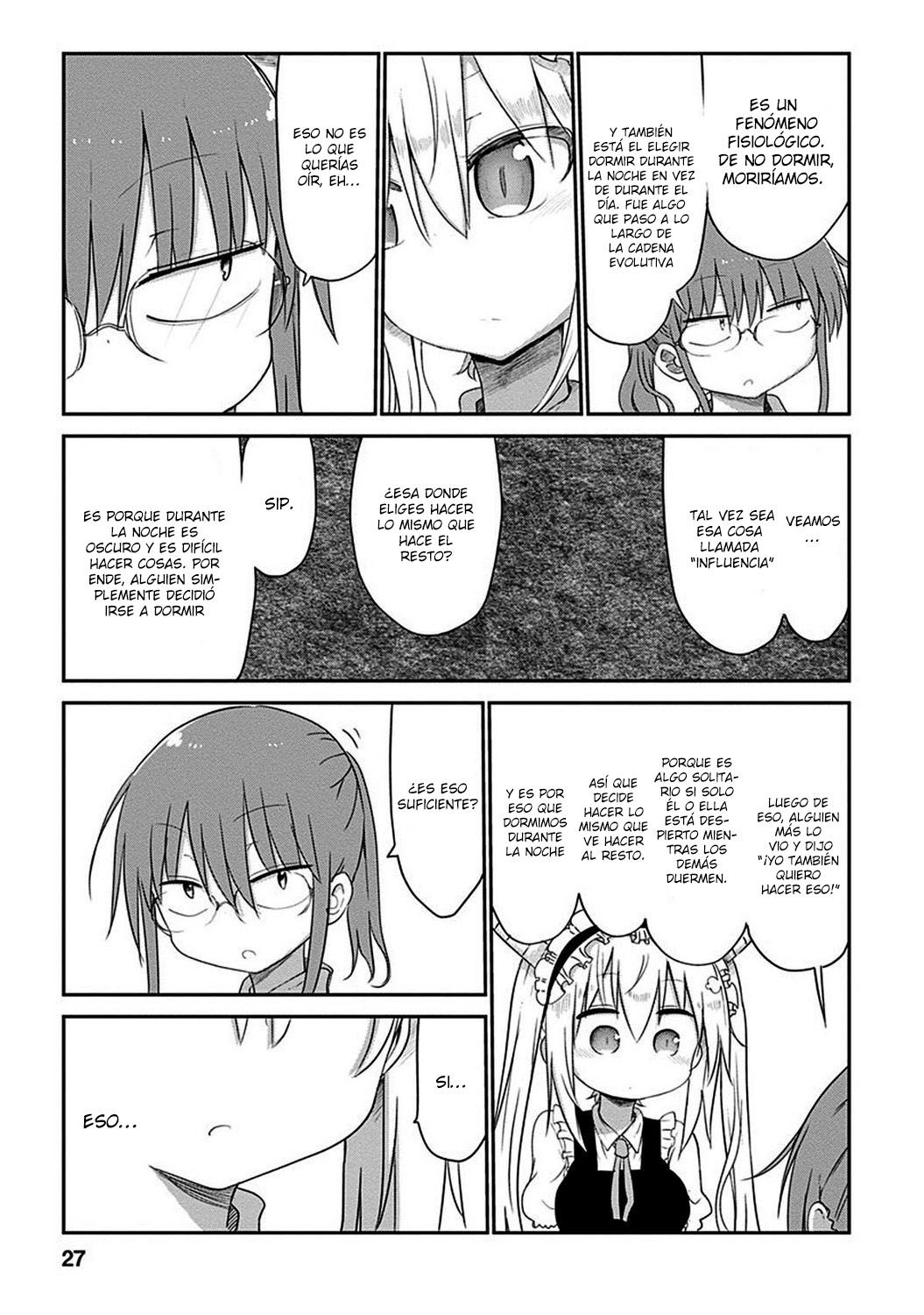 Kobayashi-san Chi no Maid Dragon Capitulo 41: Tooru y el Sueño página 14