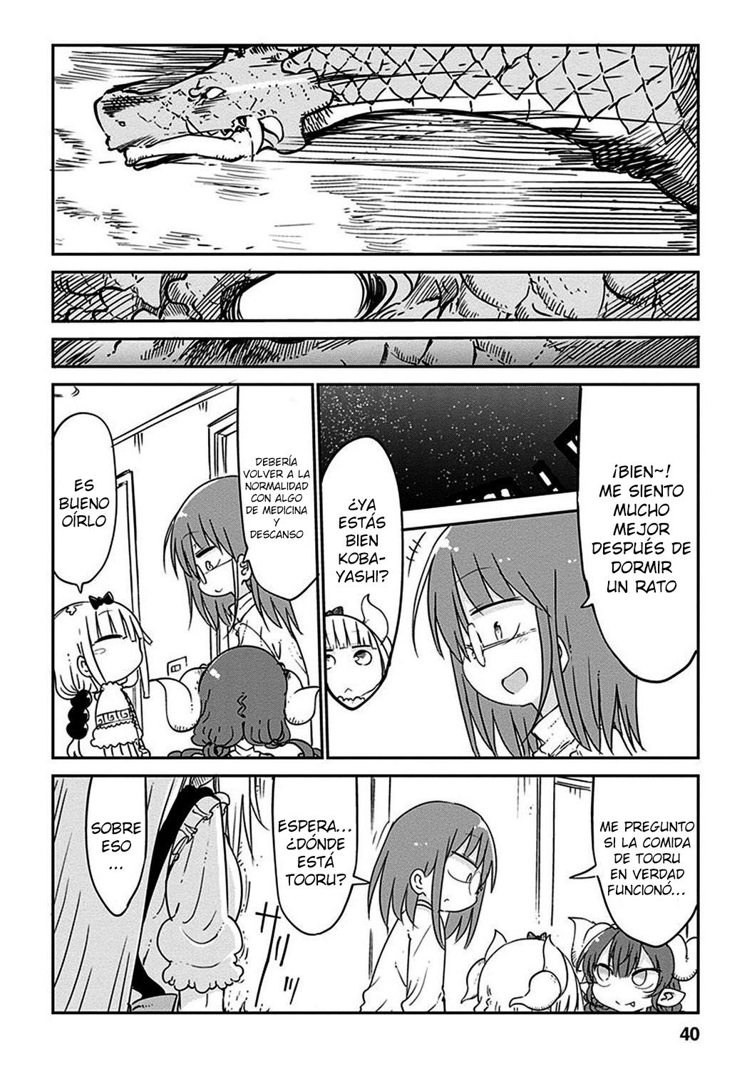 Kobayashi-san Chi no Maid Dragon Capitulo 42: Tooru y la Enfermeria página 14