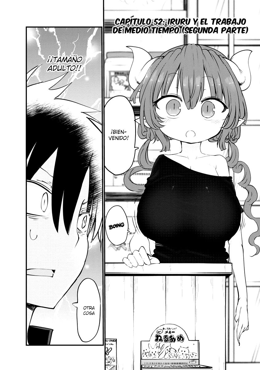 Kobayashi-san Chi no Maid Dragon Capitulo 52: Iruru y El Trabajo Parte 2 página 3