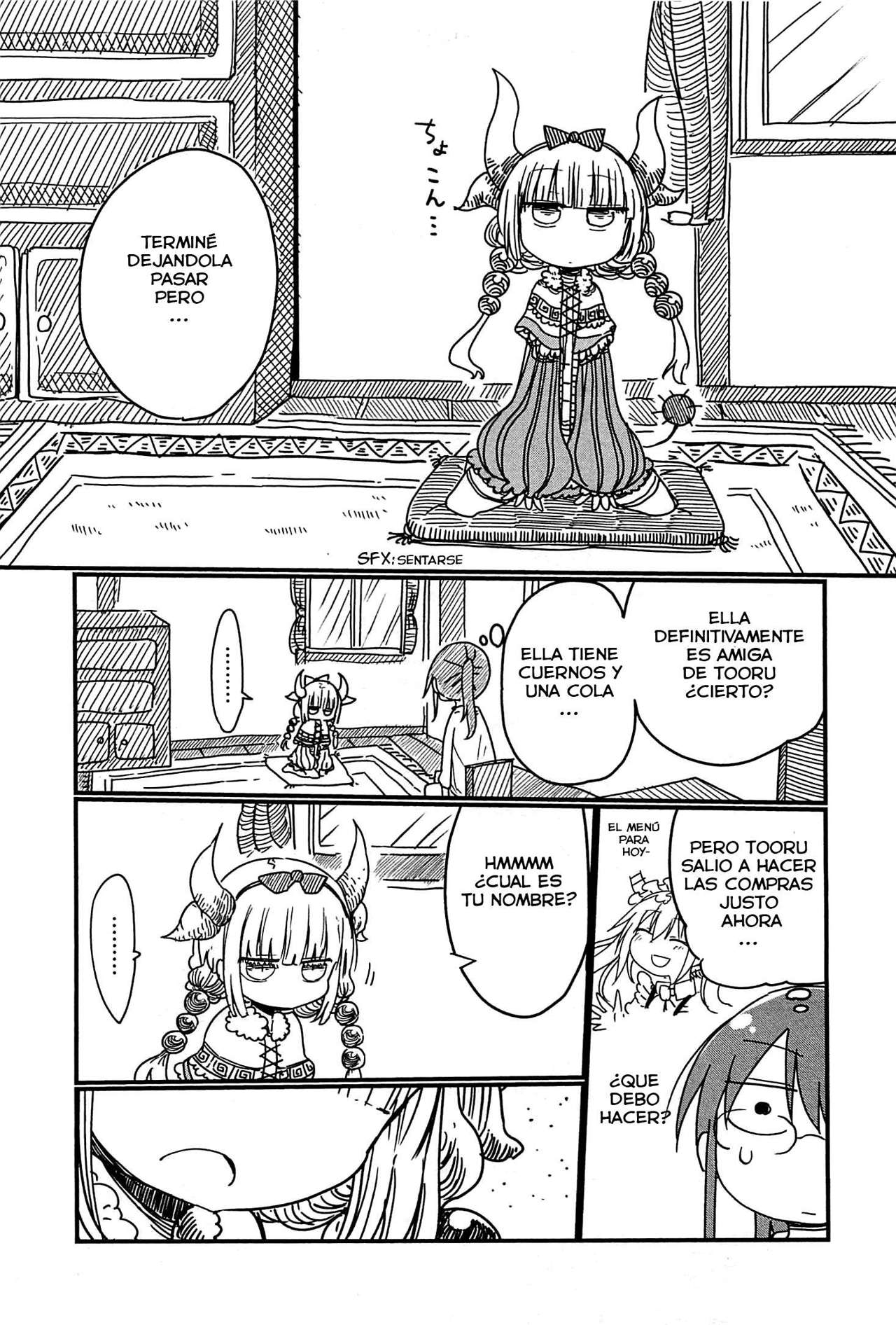 Kobayashi-san Chi no Maid Dragon Capitulo 6: Tooru y Kanna página 4