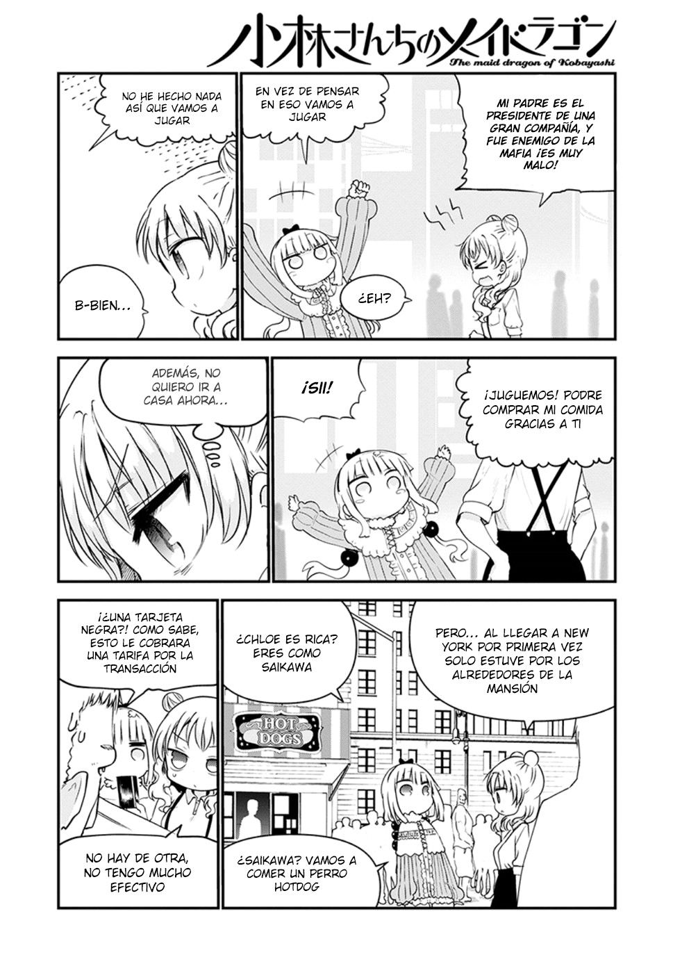 Kobayashi-san Chi no Maid Dragon Capitulo 62: KANNA EN NEW YORK. página 7