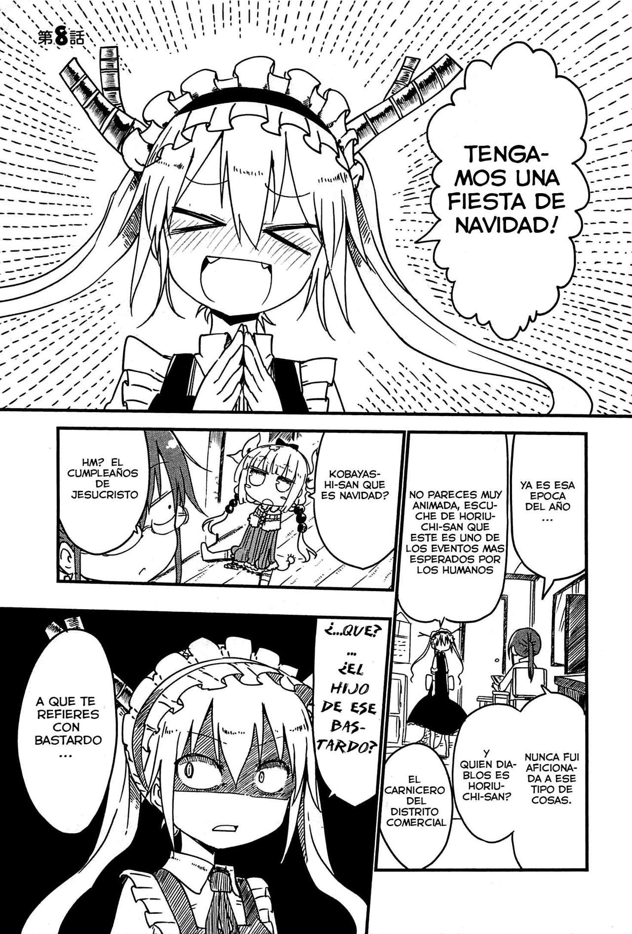 Kobayashi-san Chi no Maid Dragon Capitulo 8: Tooru y la Navidad página 2