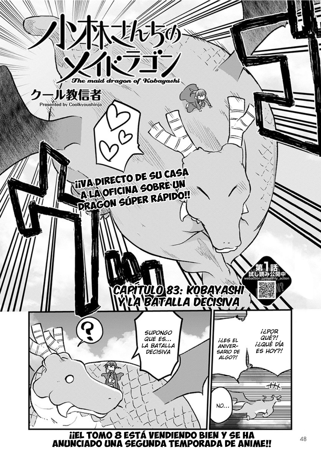 Kobayashi-san Chi no Maid Dragon Capitulo 83 página 3