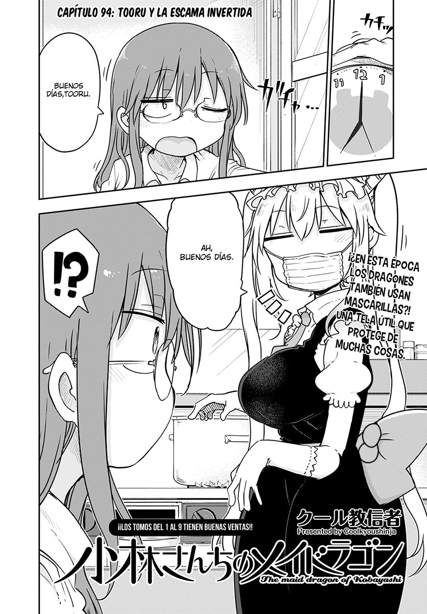Kobayashi-san Chi no Maid Dragon Capitulo 94 página 3
