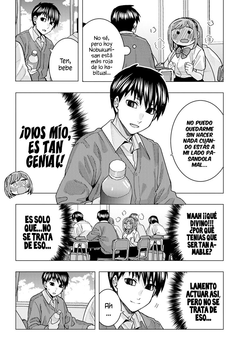 Tonari no Nobukuni-san wa Ore no Koto ga Suki na Ki ga Suru Capitulo 26: Haz del beso indirecto algo casual ¡No te sonrojes! página 10