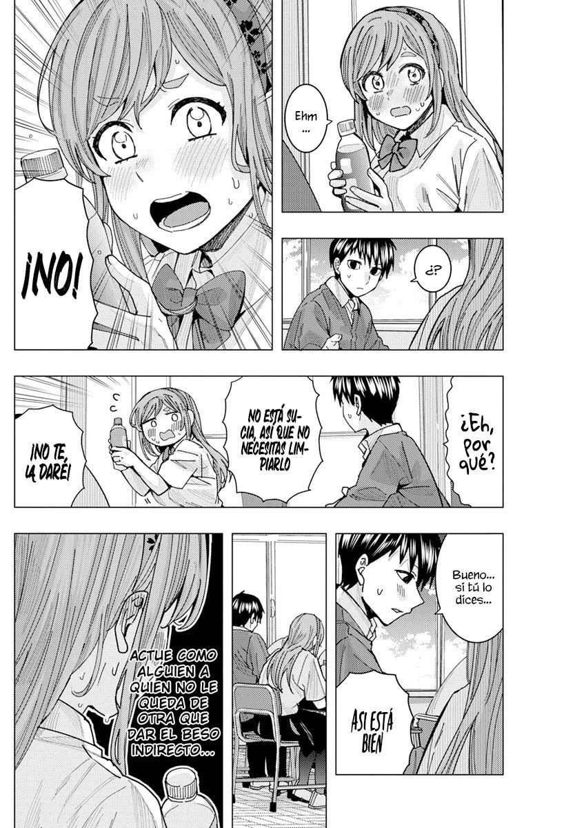 Tonari no Nobukuni-san wa Ore no Koto ga Suki na Ki ga Suru Capitulo 26: Haz del beso indirecto algo casual ¡No te sonrojes! página 14