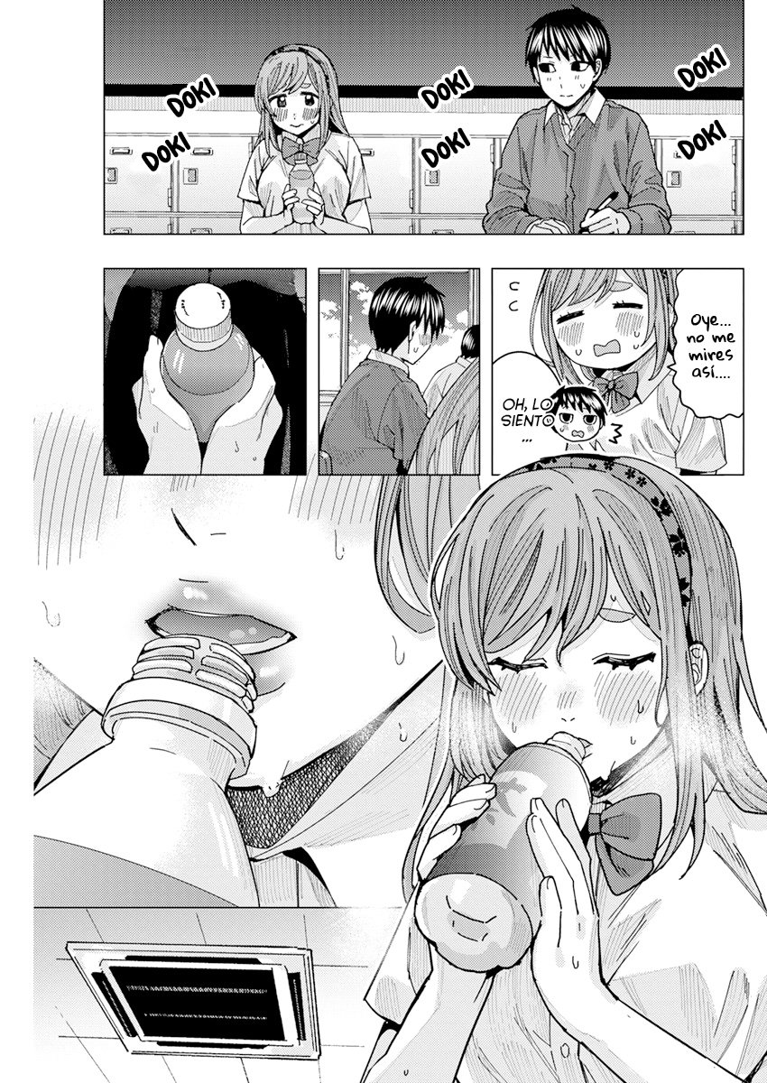 Tonari no Nobukuni-san wa Ore no Koto ga Suki na Ki ga Suru Capitulo 26: Haz del beso indirecto algo casual ¡No te sonrojes! página 15