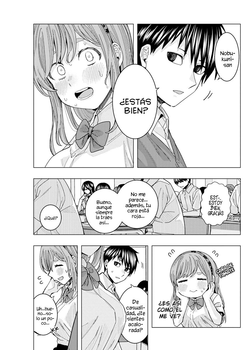 Tonari no Nobukuni-san wa Ore no Koto ga Suki na Ki ga Suru Capitulo 26: Haz del beso indirecto algo casual ¡No te sonrojes! página 7