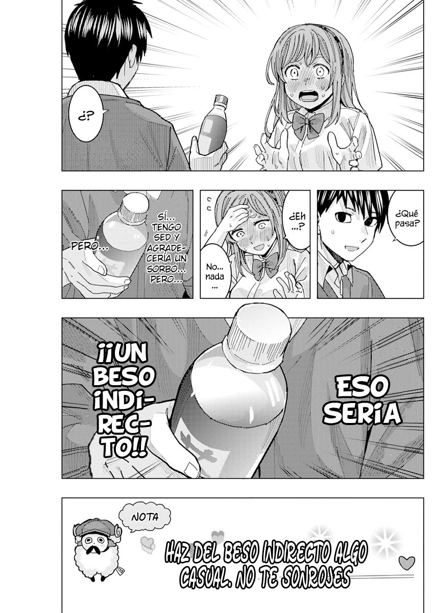 Tonari no Nobukuni-san wa Ore no Koto ga Suki na Ki ga Suru Capitulo 26: Haz del beso indirecto algo casual ¡No te sonrojes! página 9