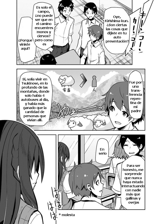 Una chica linda me miro en mi nueva escuela, pero resulto ser mi amiga de la infancia que solía pensar que era un chico Capitulo 1 página 9