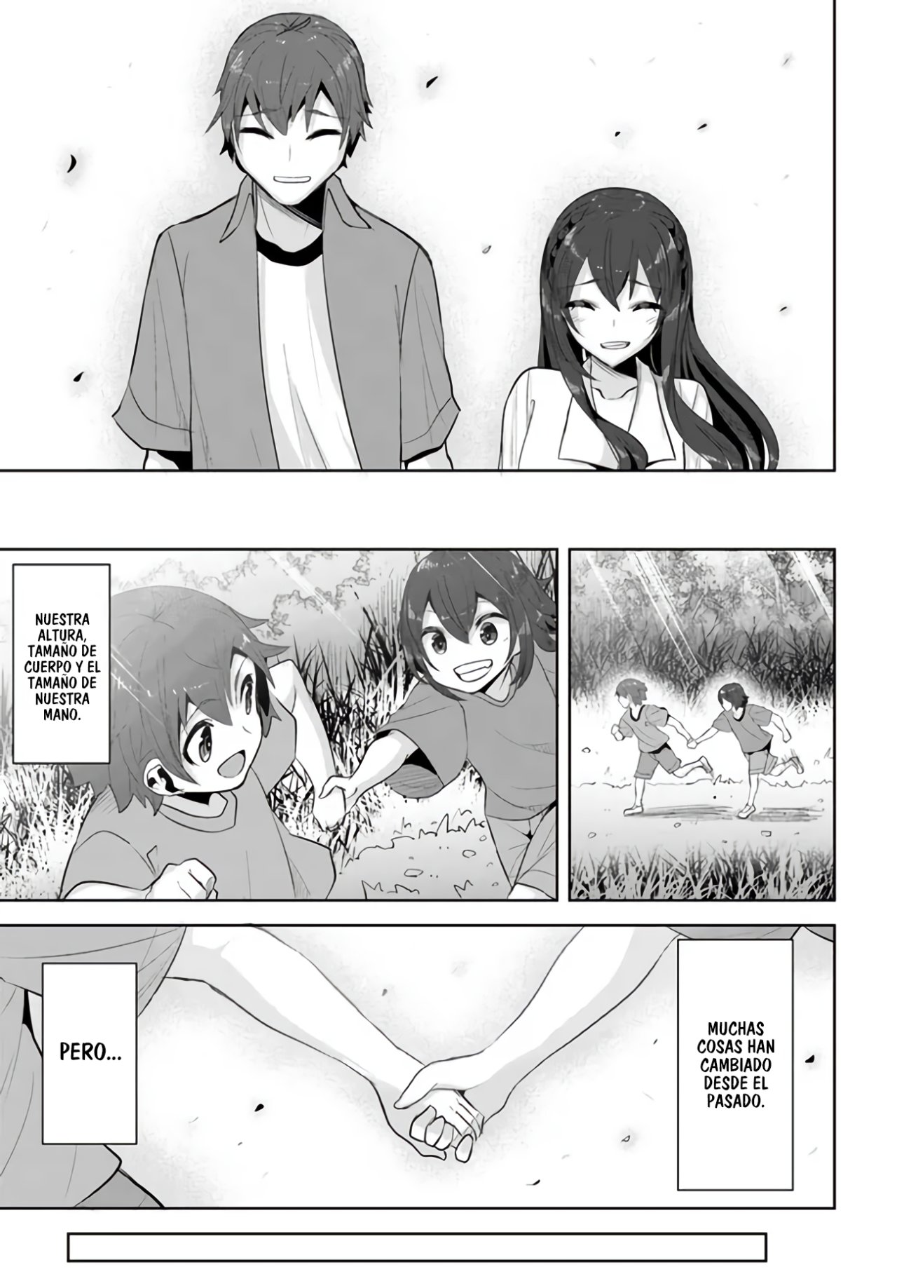 Una chica linda me miro en mi nueva escuela, pero resulto ser mi amiga de la infancia que solía pensar que era un chico Capitulo 10: ¡El viejo yo enfrente de mí! (Parte 2) página 13