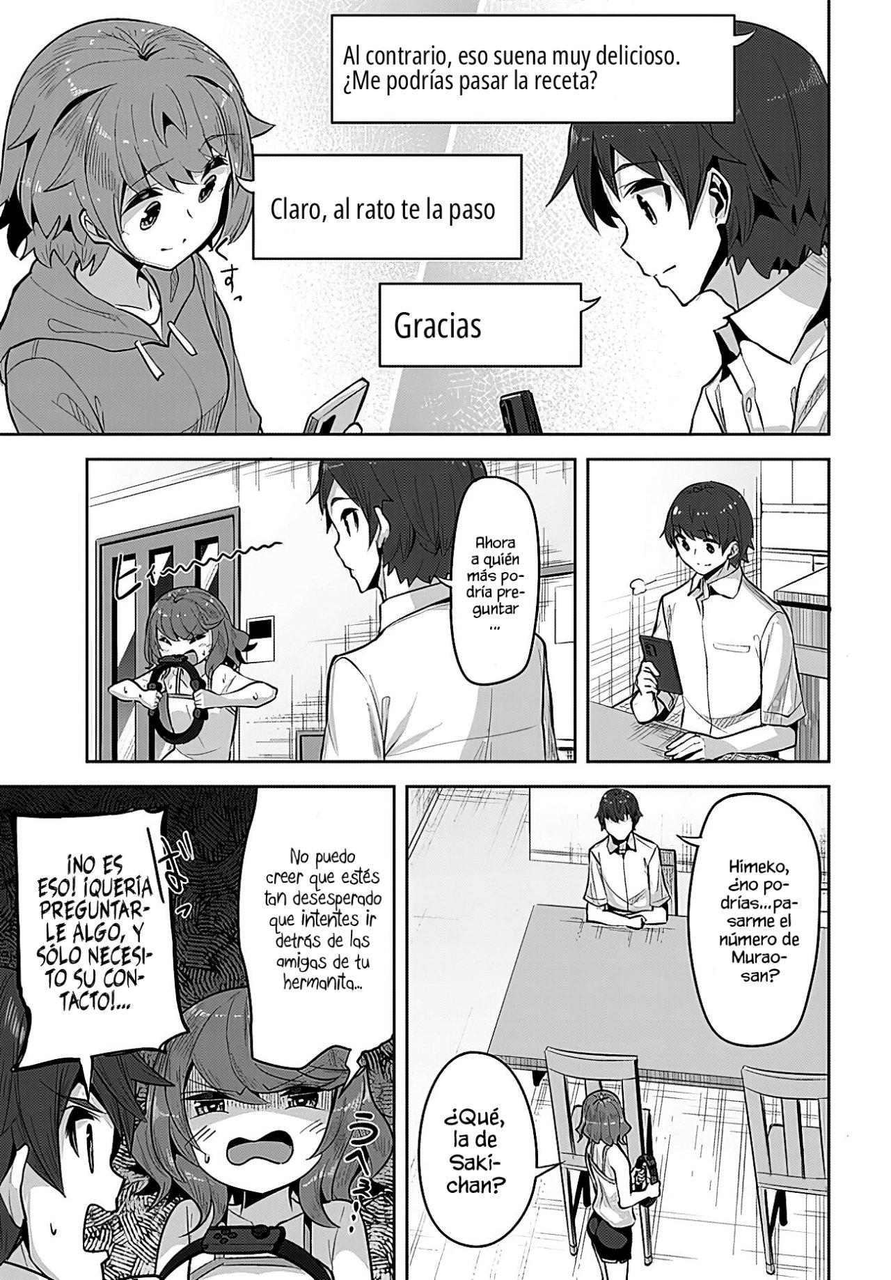 Una chica linda me miro en mi nueva escuela, pero resulto ser mi amiga de la infancia que solía pensar que era un chico Capitulo 14: Un regalo inesperado página 7