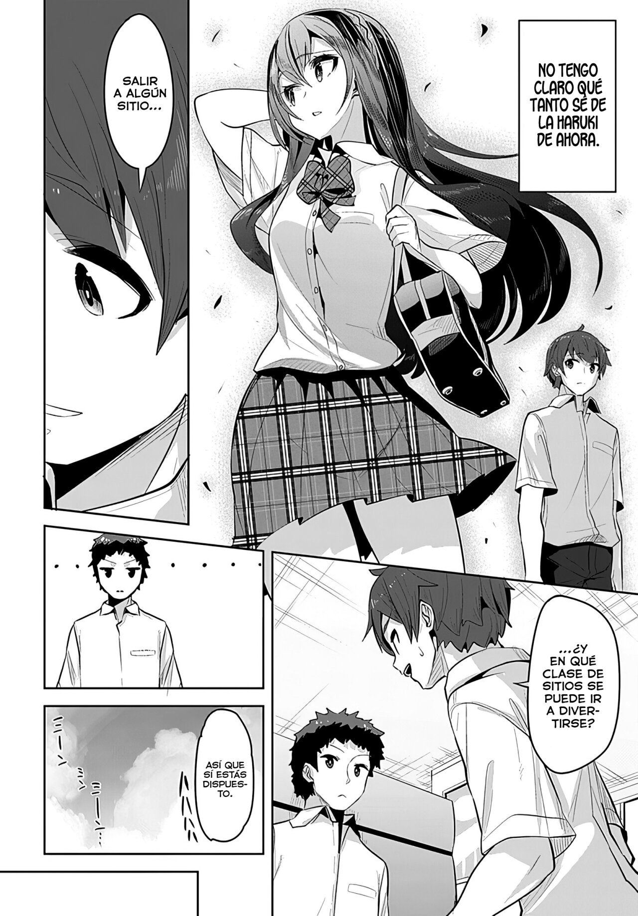 Una chica linda me miro en mi nueva escuela, pero resulto ser mi amiga de la infancia que solía pensar que era un chico Capitulo 17: ¡Salgamos a divertirnos! página 12