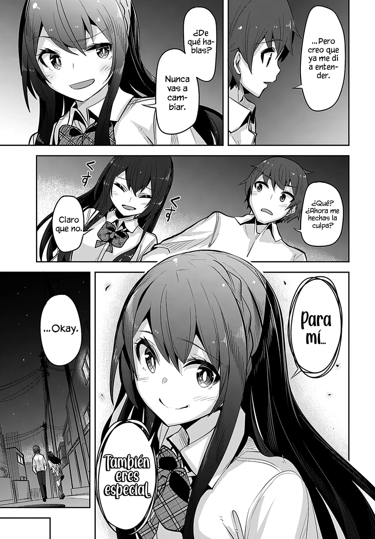Una chica linda me miro en mi nueva escuela, pero resulto ser mi amiga de la infancia que solía pensar que era un chico Capitulo 19: Porque es especial. página 25