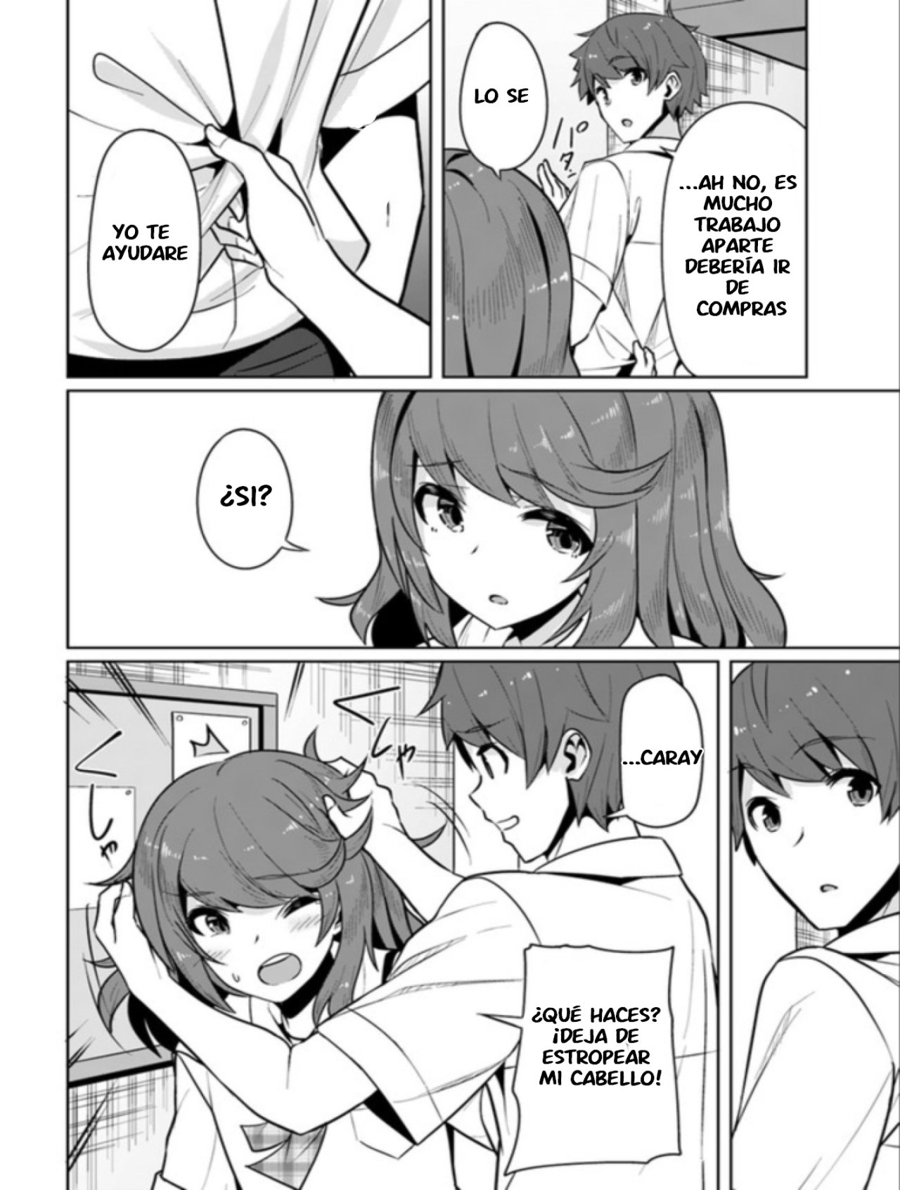 Una chica linda me miro en mi nueva escuela, pero resulto ser mi amiga de la infancia que solía pensar que era un chico Capitulo 3: cosas a las que no estoy acostumbrado y cosas en las que no soy bueno página 5