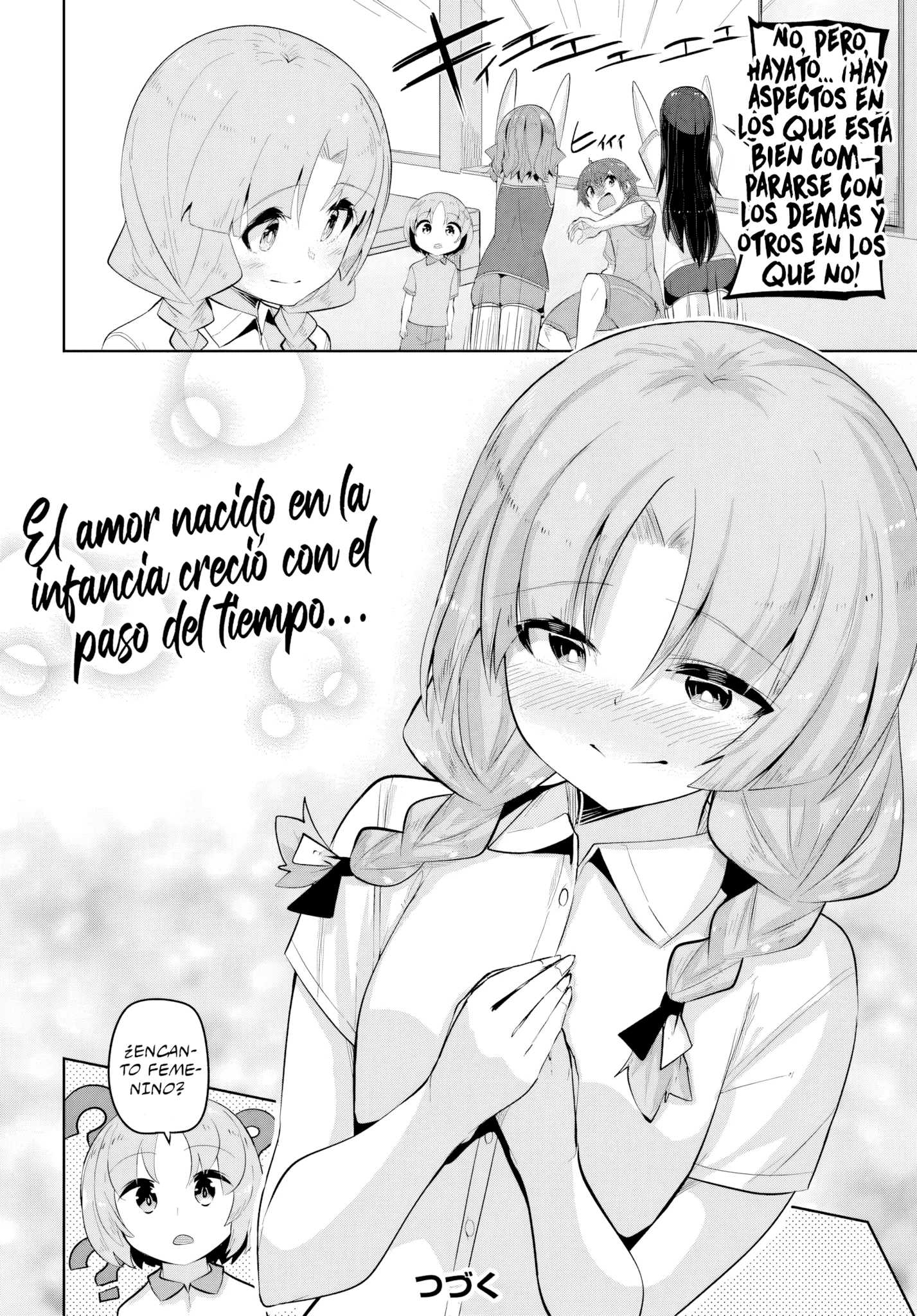 Una chica linda me miro en mi nueva escuela, pero resulto ser mi amiga de la infancia que solía pensar que era un chico Capitulo 34 página 33