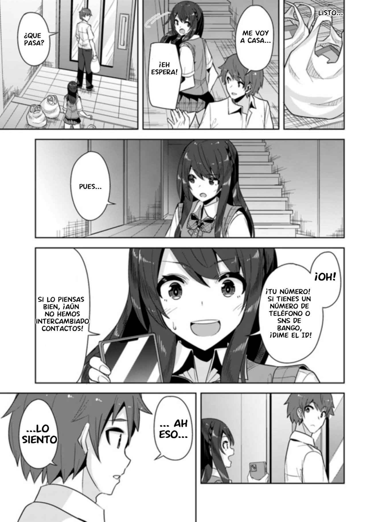 Una chica linda me miro en mi nueva escuela, pero resulto ser mi amiga de la infancia que solía pensar que era un chico Capitulo 4: ¡El secreto de hayato! página 12