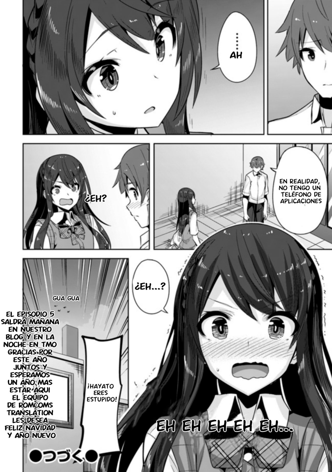Una chica linda me miro en mi nueva escuela, pero resulto ser mi amiga de la infancia que solía pensar que era un chico Capitulo 4: ¡El secreto de hayato! página 13