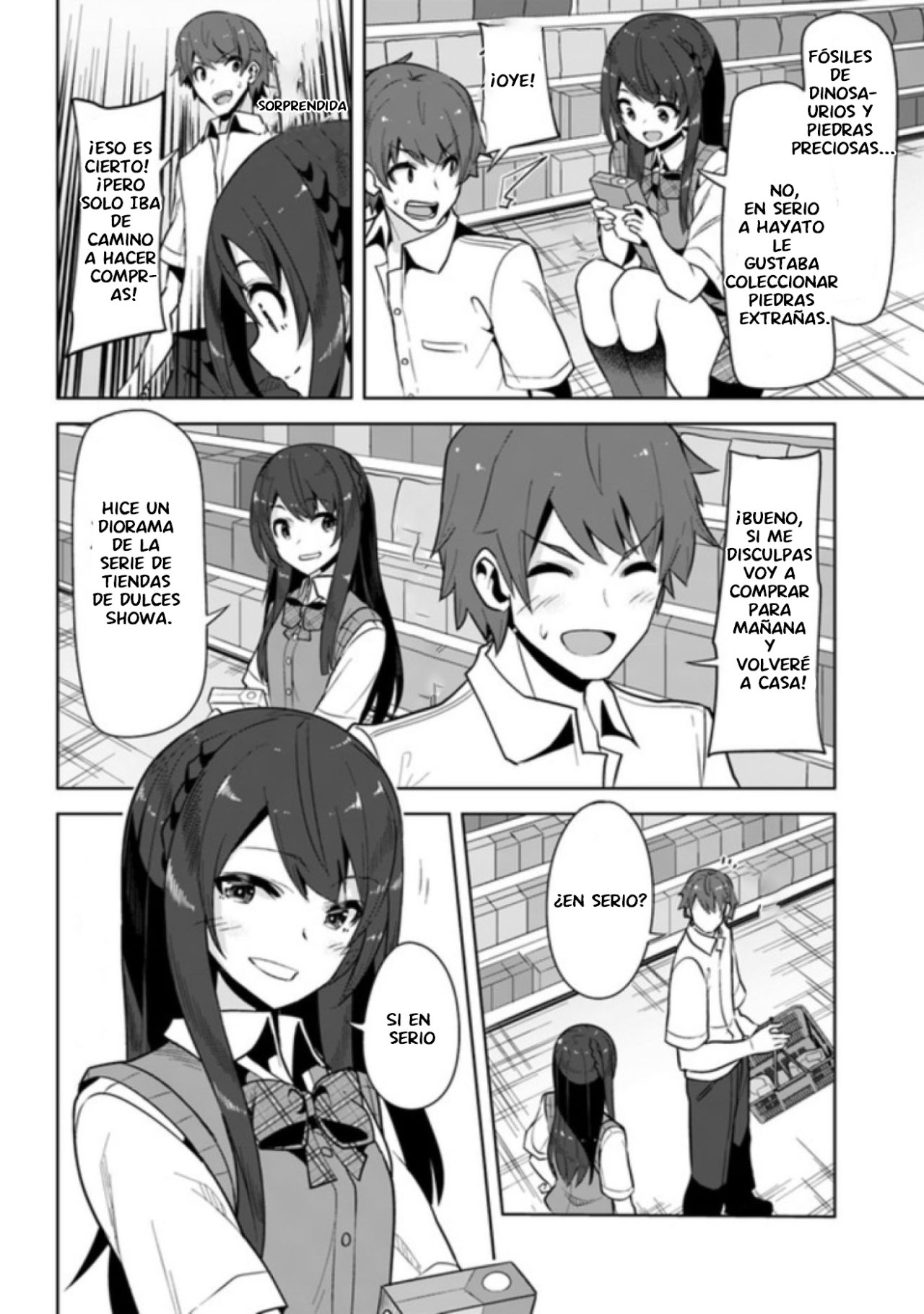 Una chica linda me miro en mi nueva escuela, pero resulto ser mi amiga de la infancia que solía pensar que era un chico Capitulo 4: ¡El secreto de hayato! página 5