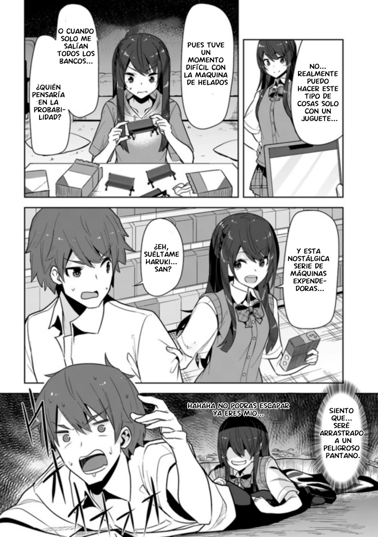 Una chica linda me miro en mi nueva escuela, pero resulto ser mi amiga de la infancia que solía pensar que era un chico Capitulo 4: ¡El secreto de hayato! página 7