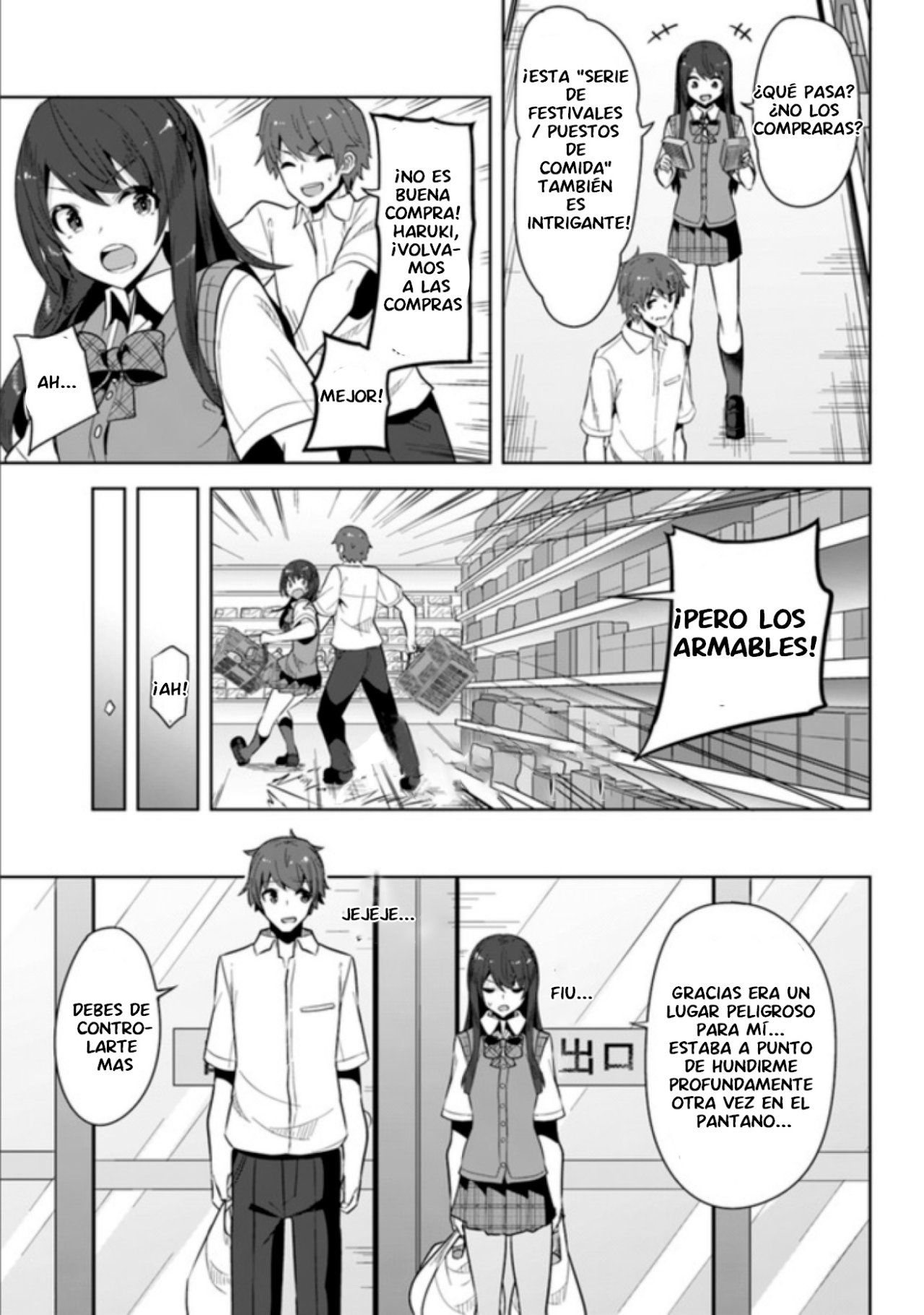 Una chica linda me miro en mi nueva escuela, pero resulto ser mi amiga de la infancia que solía pensar que era un chico Capitulo 4: ¡El secreto de hayato! página 8