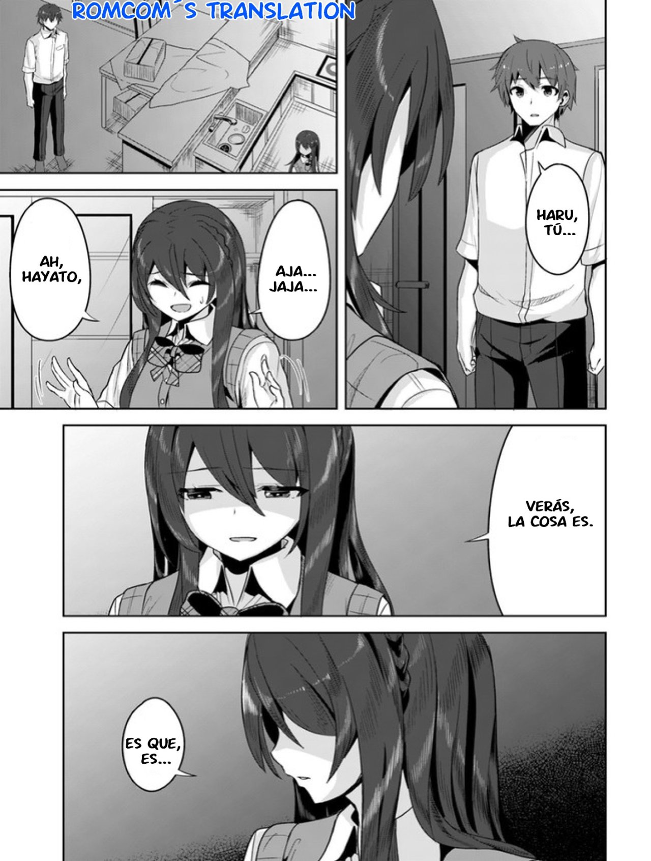Una chica linda me miro en mi nueva escuela, pero resulto ser mi amiga de la infancia que solía pensar que era un chico Capitulo 7: ¡puedes dejarlo en paz! página 17