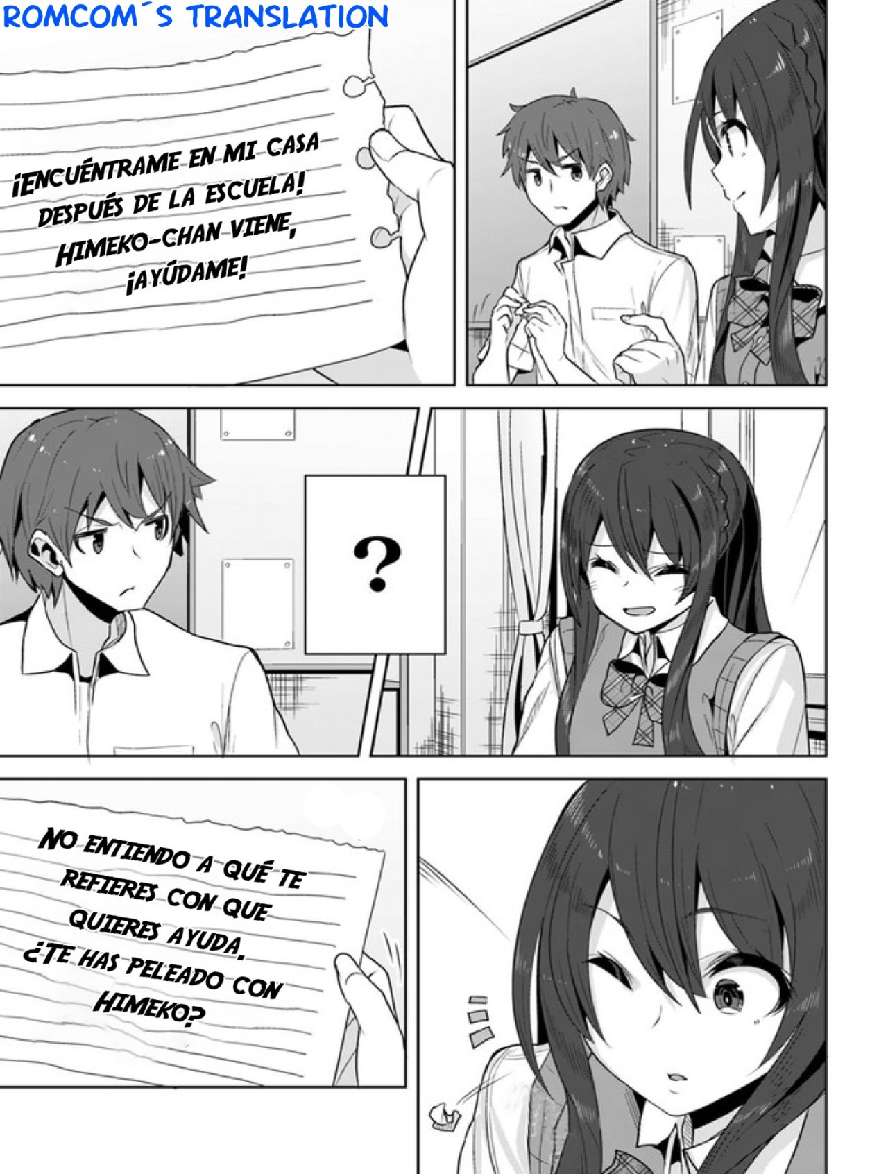 Una chica linda me miro en mi nueva escuela, pero resulto ser mi amiga de la infancia que solía pensar que era un chico Capitulo 7: ¡puedes dejarlo en paz! página 3