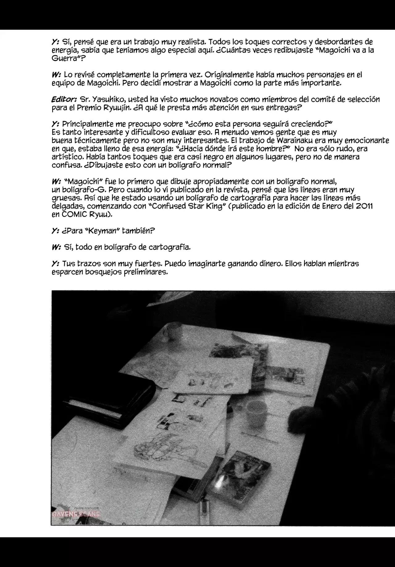Keyman The Hand of Judgement Capitulo 9.4: Entrevista a Warainaku página 3