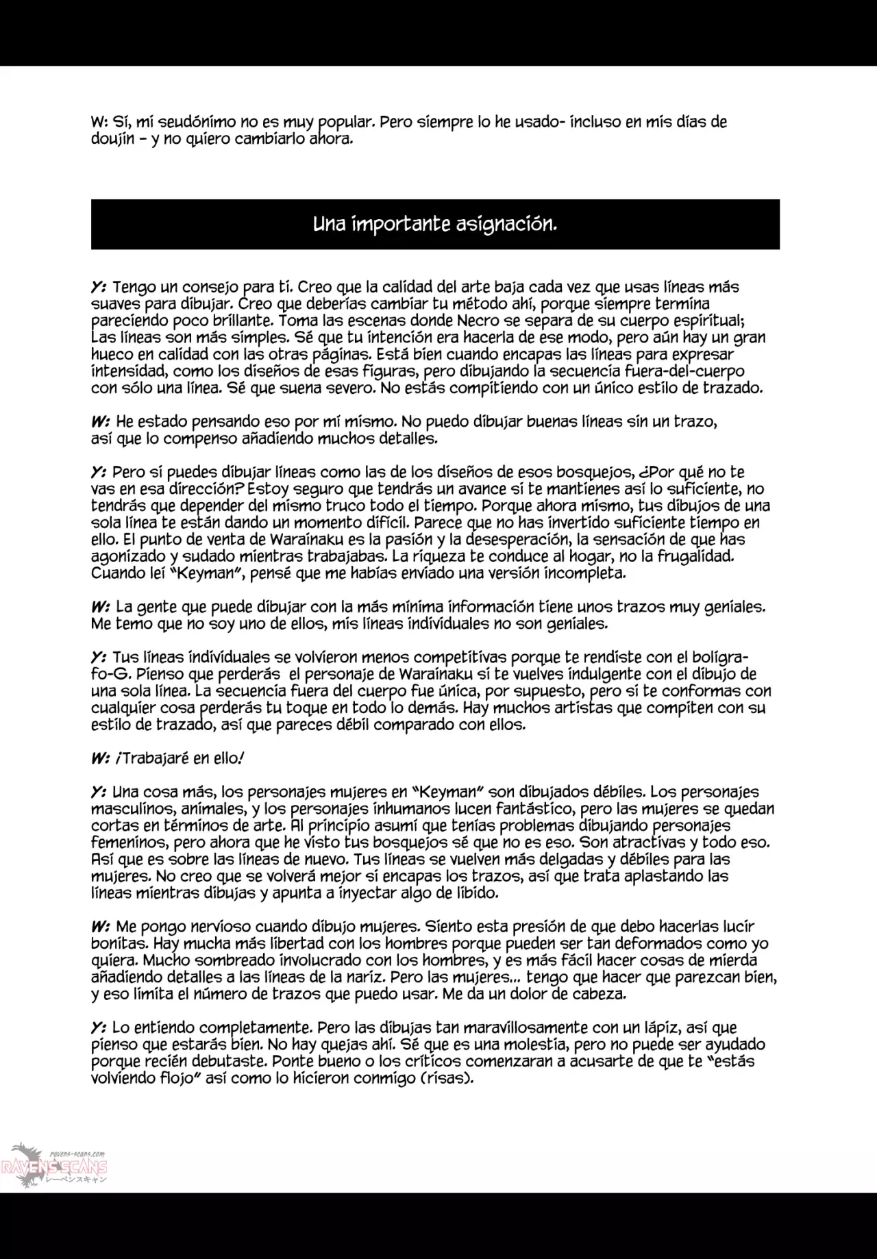 Keyman The Hand of Judgement Capitulo 9.4: Entrevista a Warainaku página 5