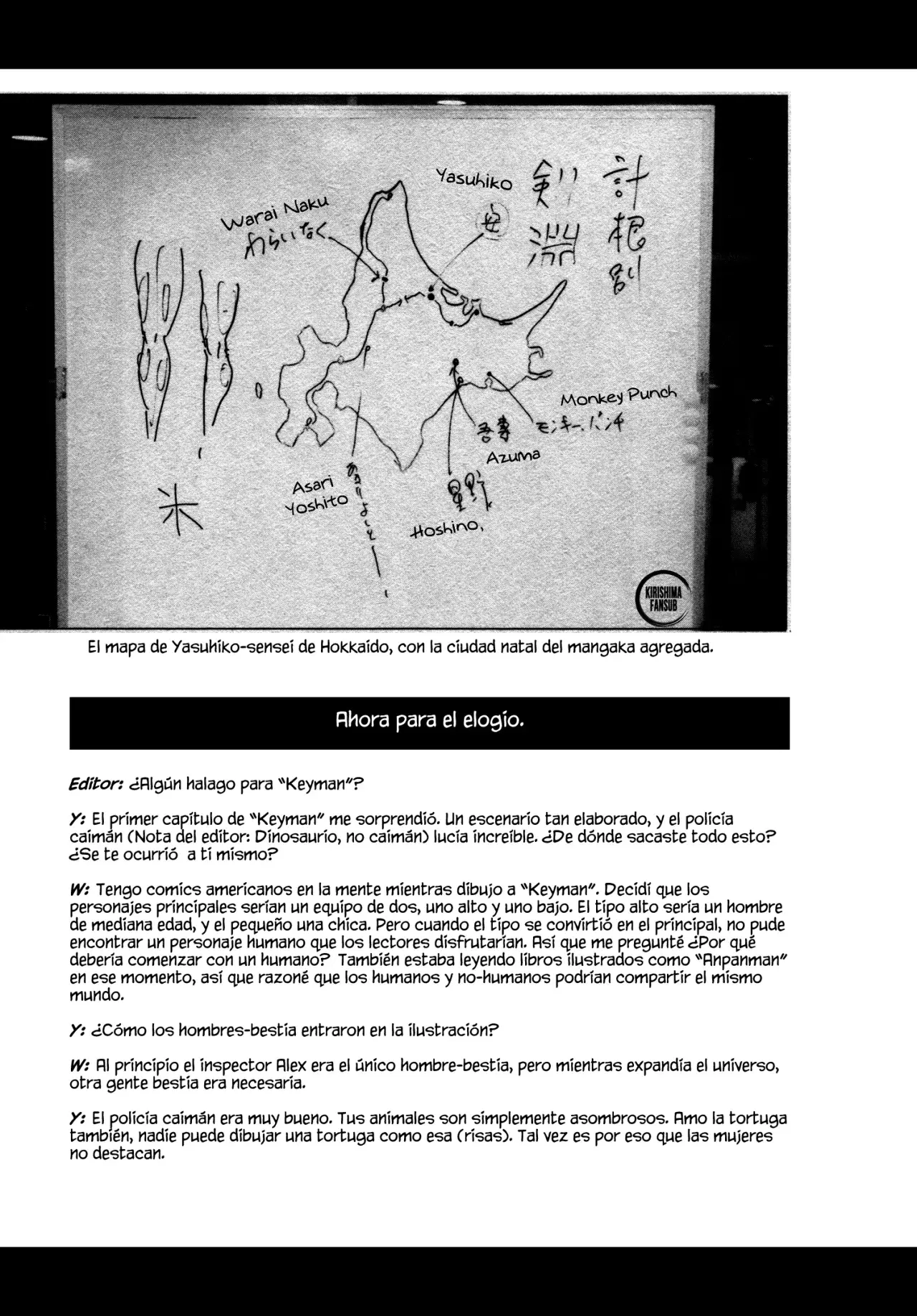 Keyman The Hand of Judgement Capitulo 9.4: Entrevista a Warainaku página 6