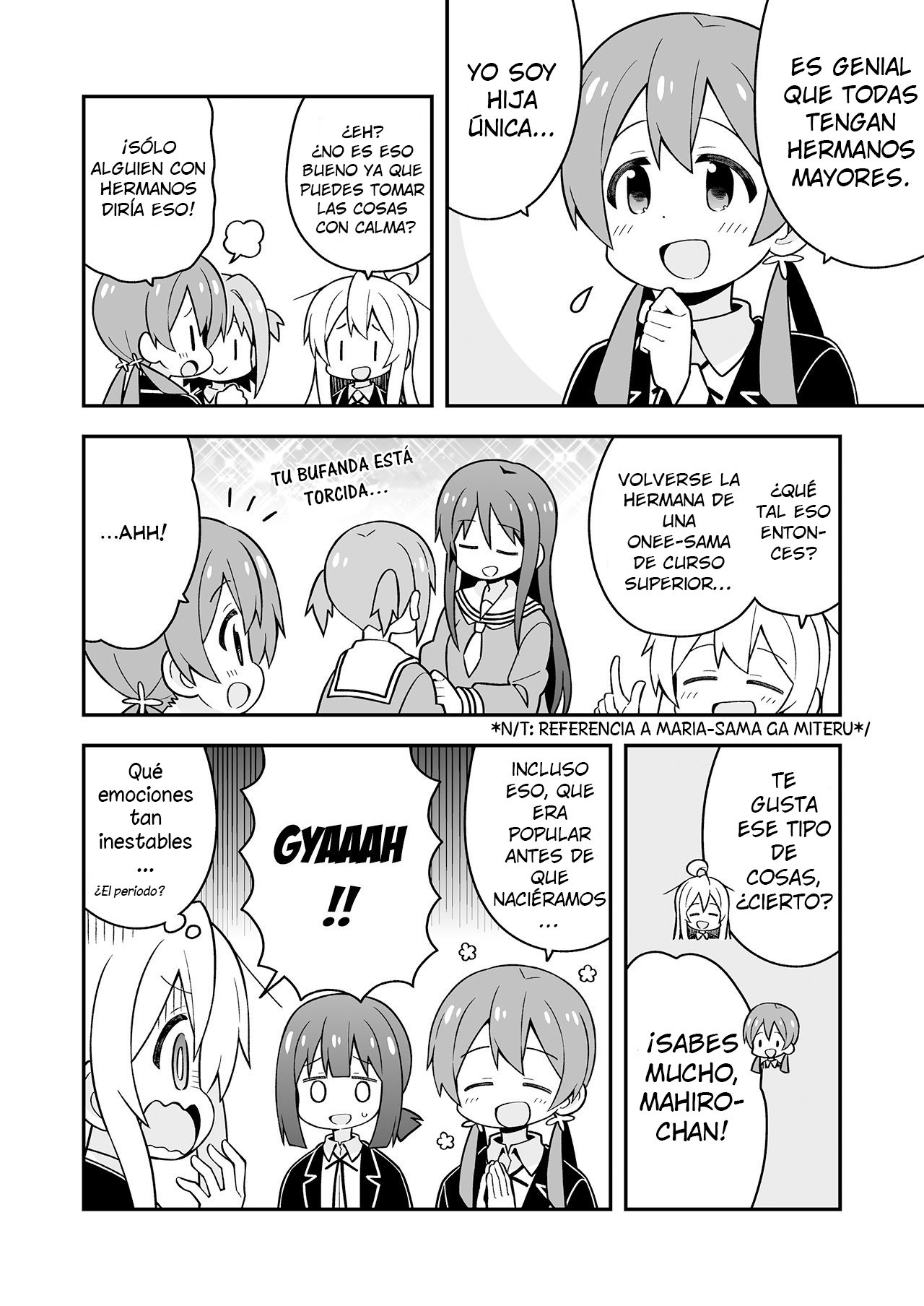 Onii-chan wa Oshimai Capitulo 24.5: mahiro y el lonche página 7