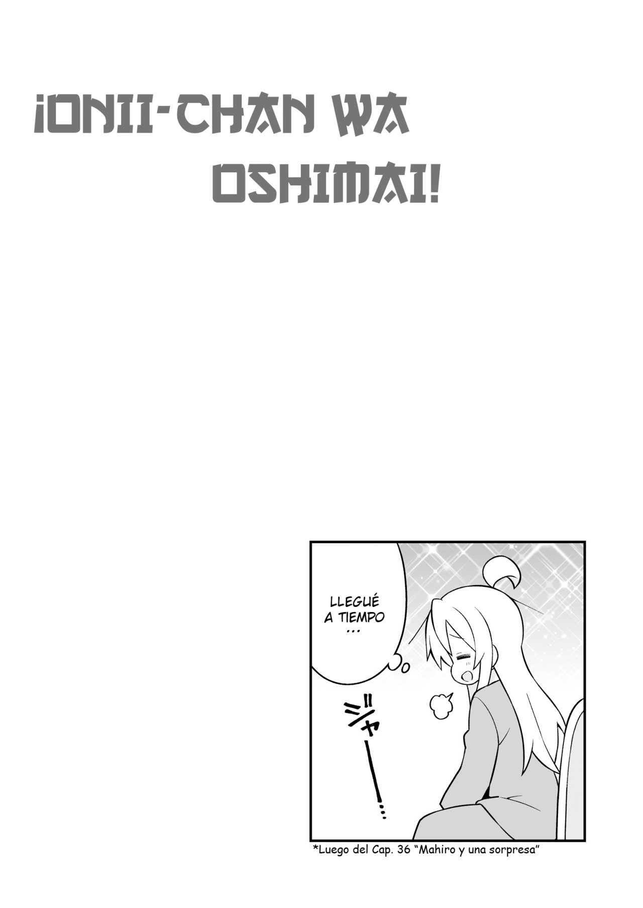 Onii-chan wa Oshimai Capitulo 37.5 página 5