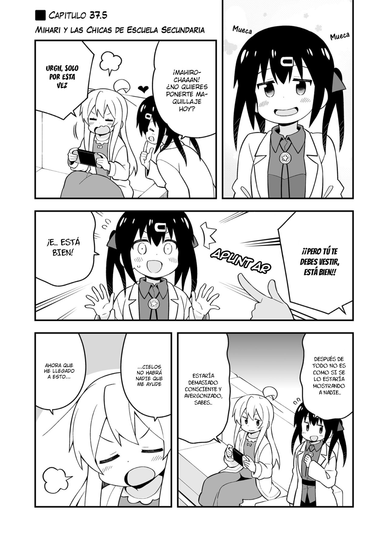 Onii-chan wa Oshimai Capitulo 37.55: Mihari y las Chicas de la Escuela Secundaria página 2