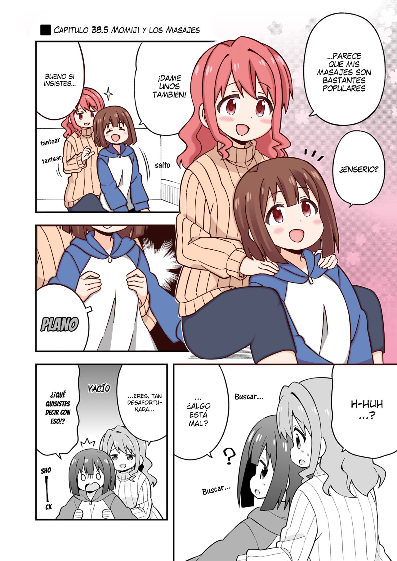 Onii-chan wa Oshimai Capitulo 38.5: Momiji y los masajes página 2