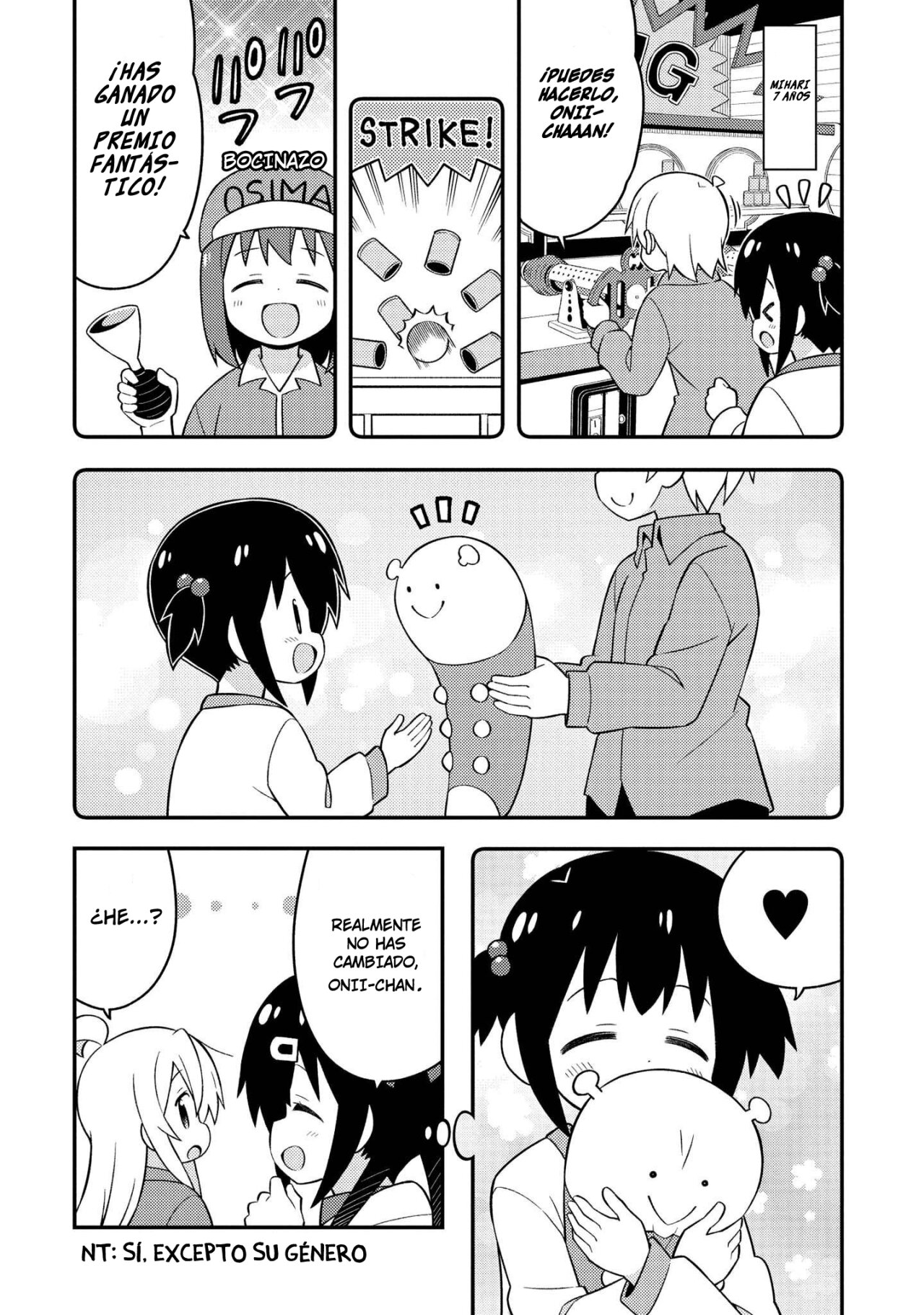 Onii-chan wa Oshimai Capitulo 42.5: mihari y los peluches página 3