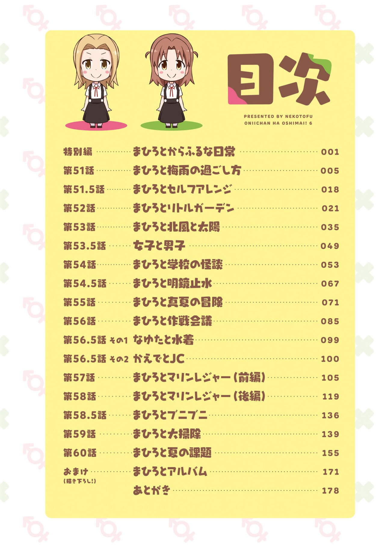 Onii-chan wa Oshimai Capitulo 50.8: Intro tomo 6 página 6