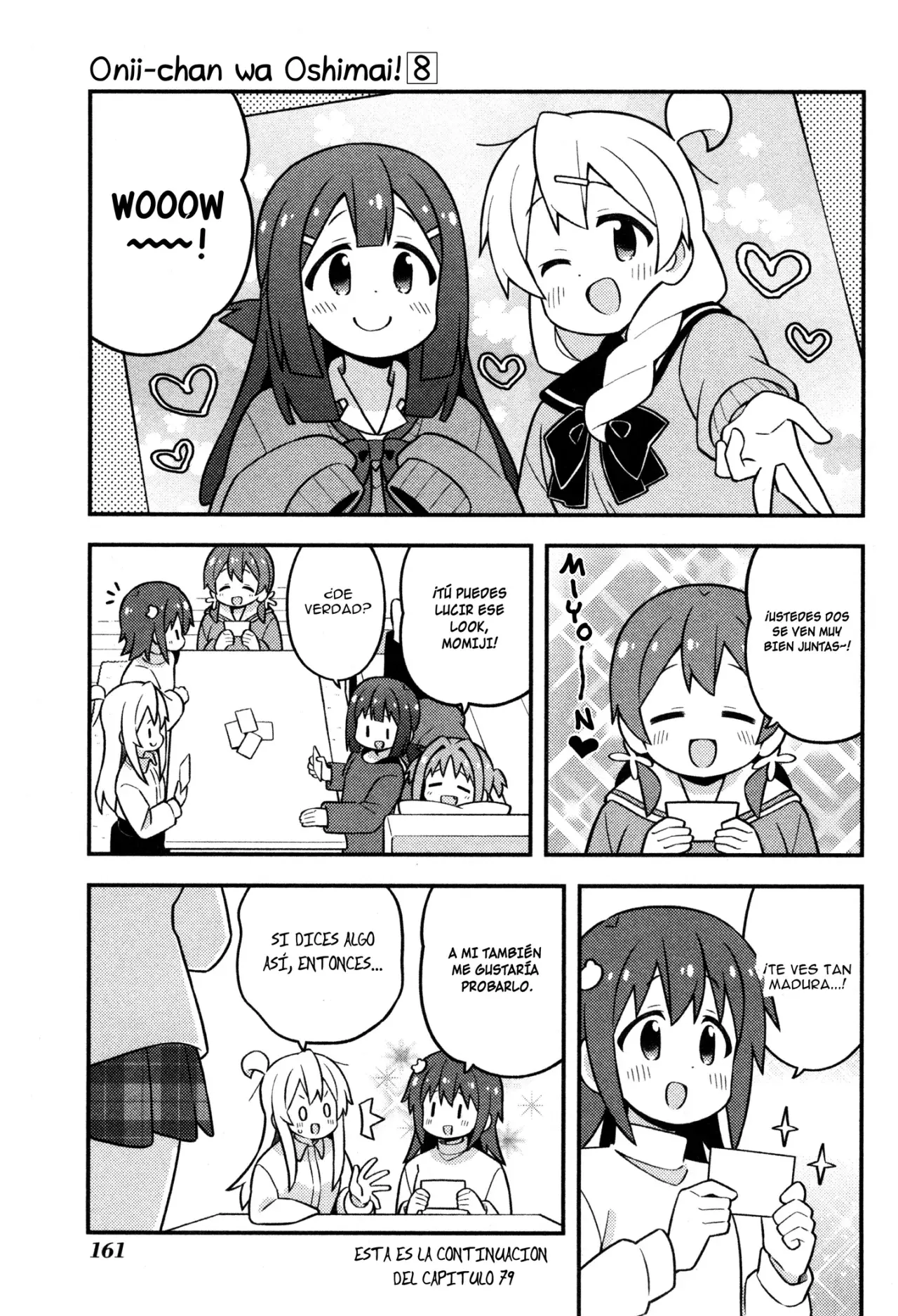 Onii-chan wa Oshimai Capitulo 82.1: Mahiro y la pandilla de las chicas página 4
