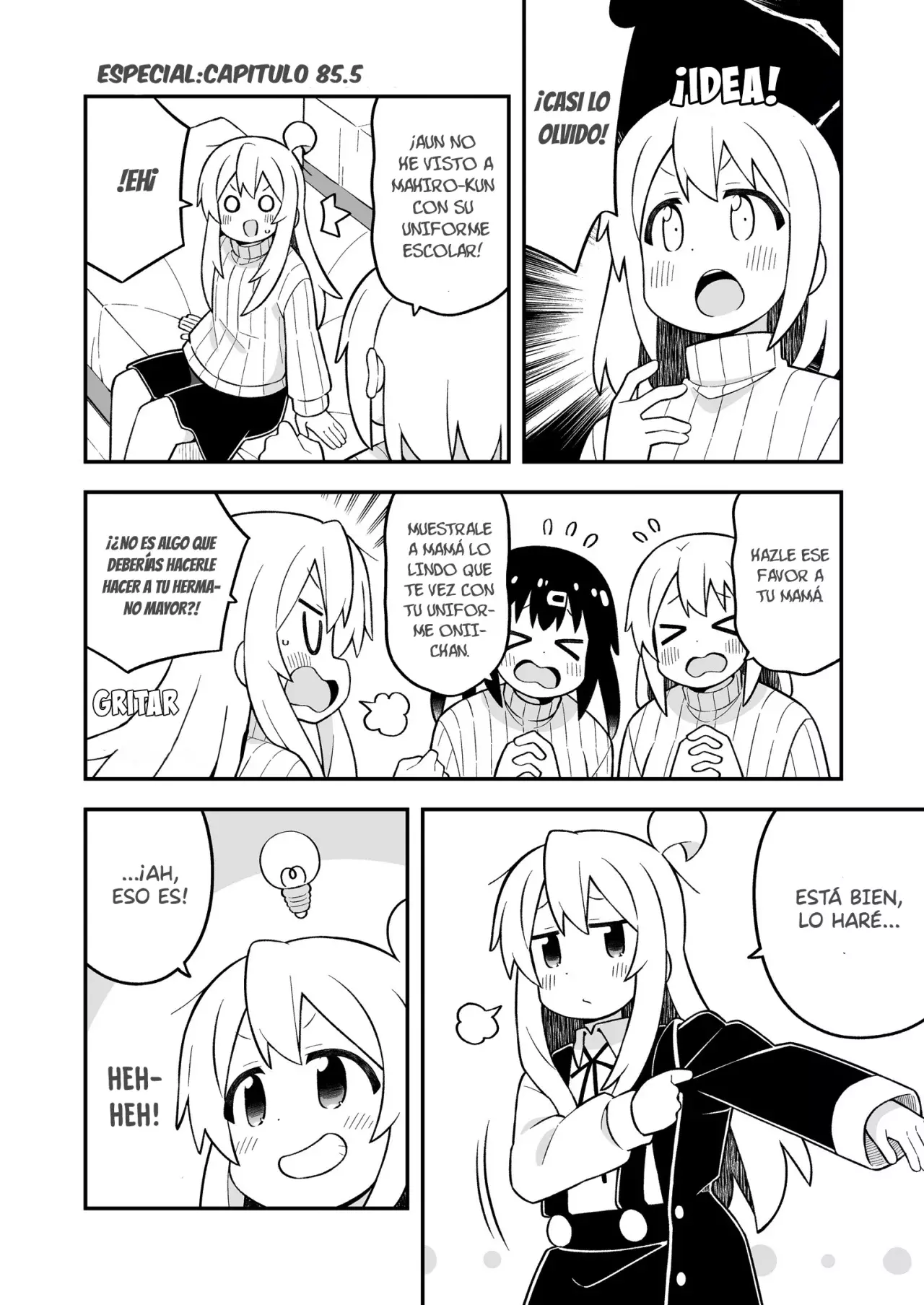Onii-chan wa Oshimai Capitulo 85.5: Un tenso reencuentro con Mahiro (Parte 2.5) página 2
