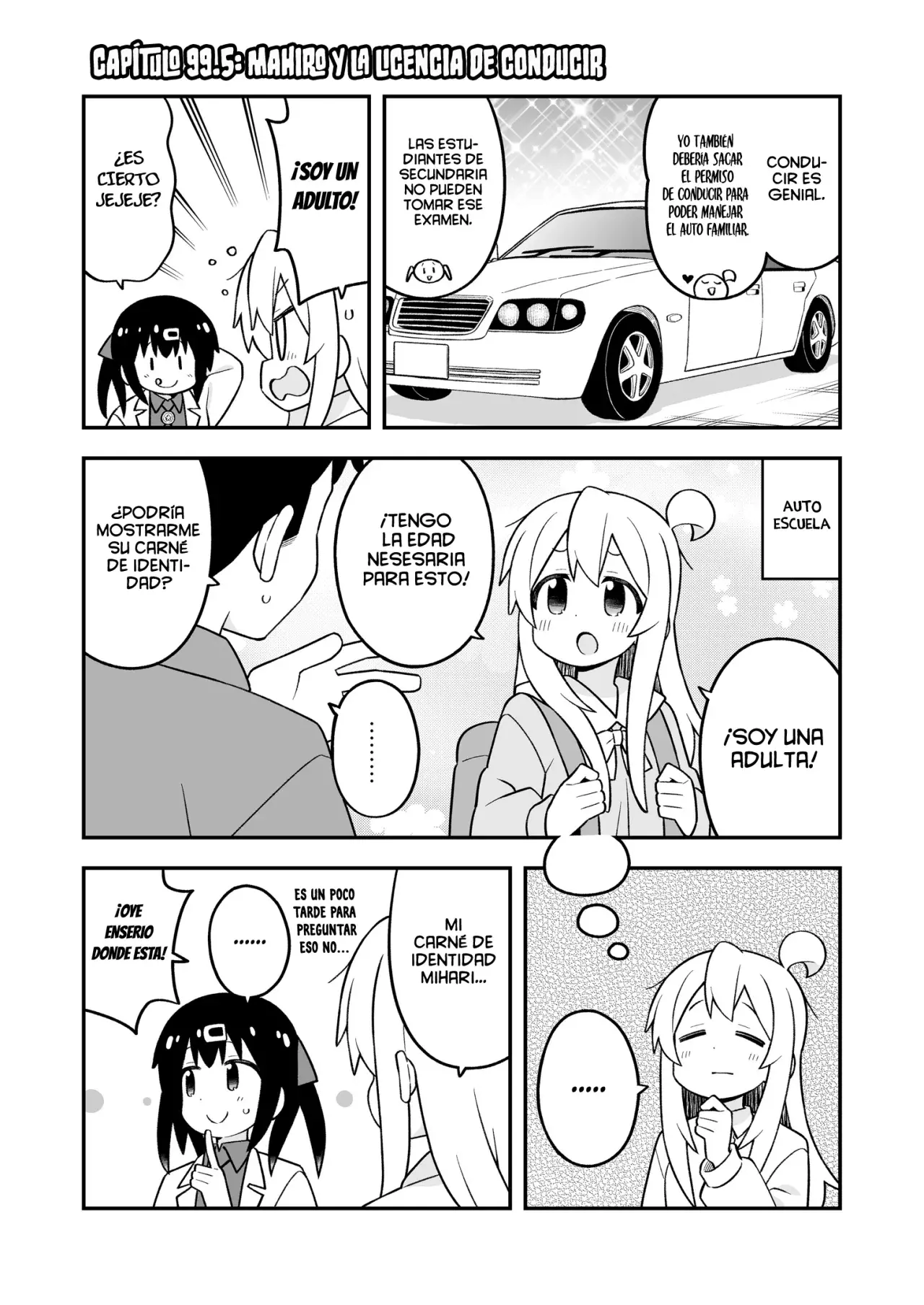 Onii-chan wa Oshimai Capitulo 99.5: Mahiro y la licencia de conducir página 2
