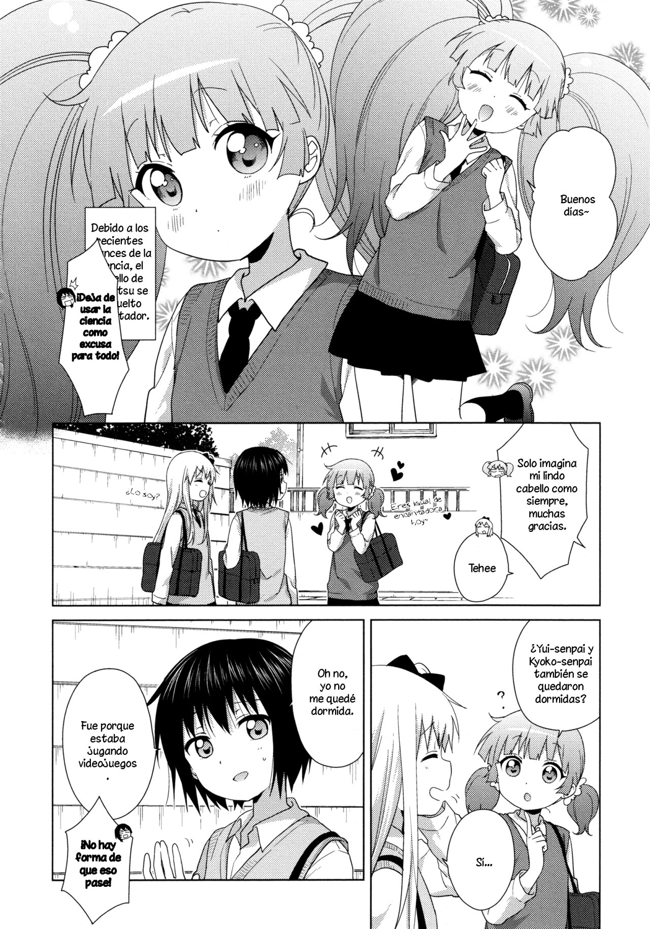 Yuru Yuri Capitulo 116: Si estuviéramos en preparatoria. página 8