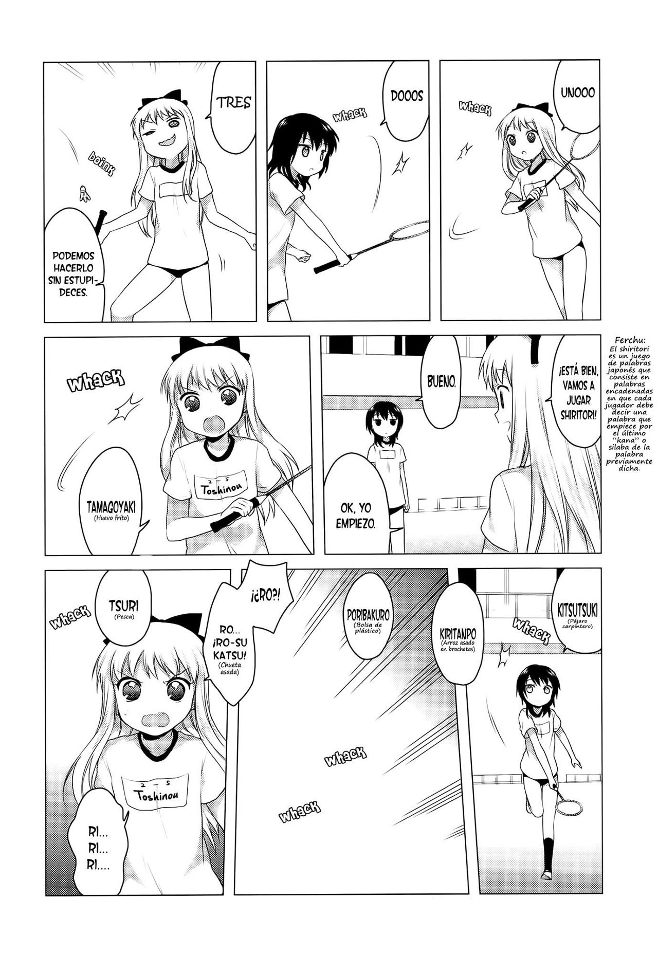 Yuru Yuri Capitulo 12.5: Bonus 01 Shiritori LOVE Game página 6