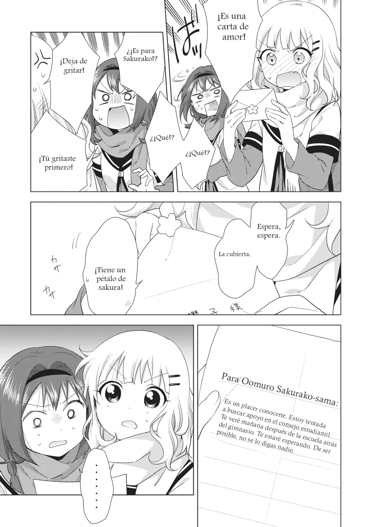 Yuru Yuri Capitulo 133: Rapsodia de carta de amor página 3