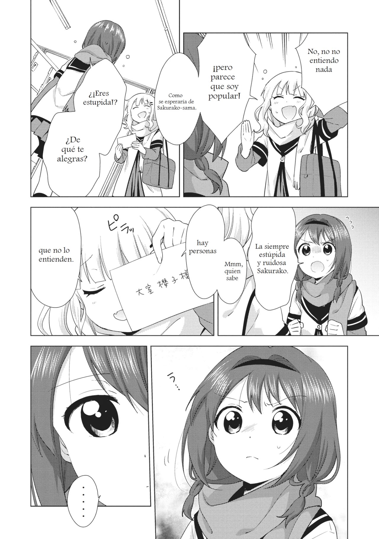 Yuru Yuri Capitulo 133: Rapsodia de carta de amor página 4