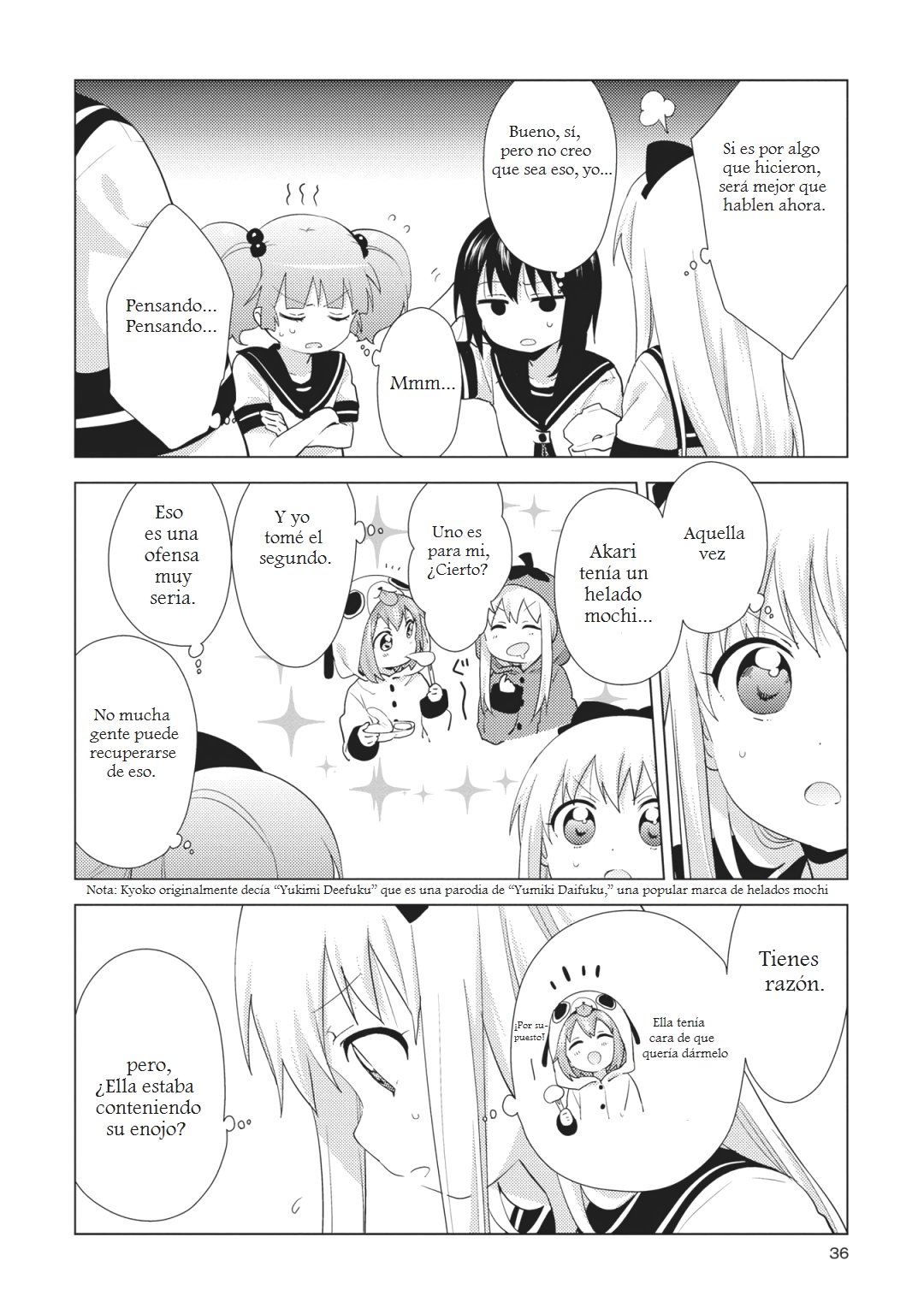 Yuru Yuri Capitulo 141: Estás enojada? página 4
