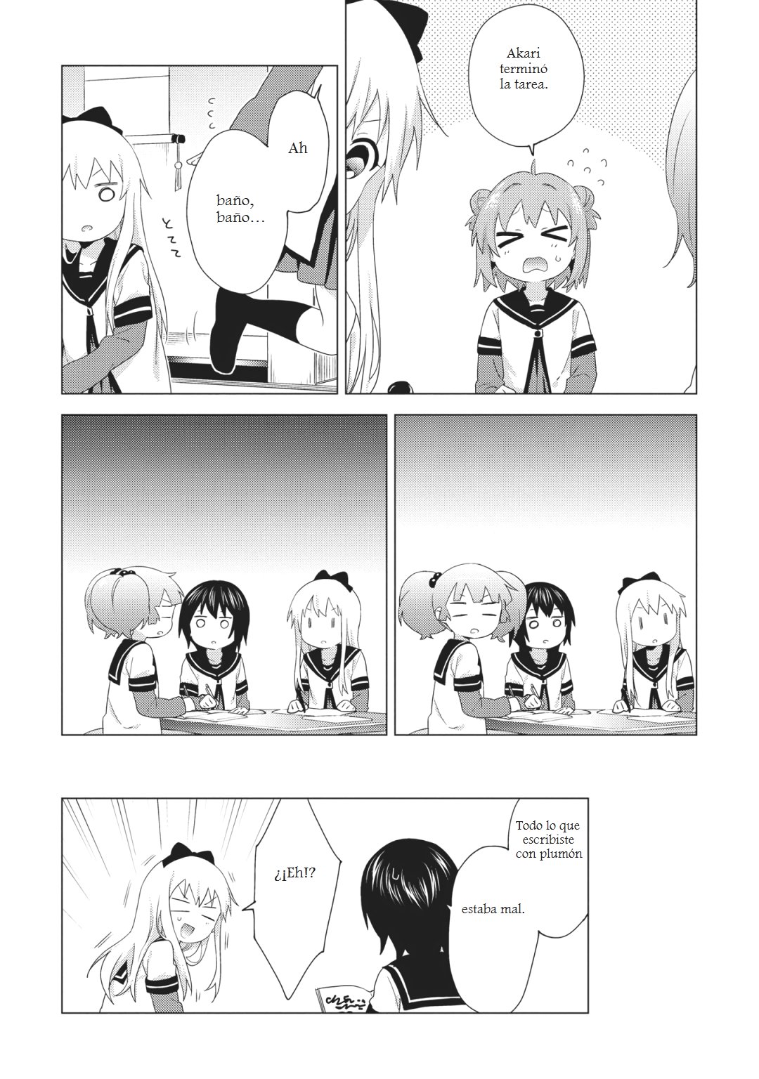 Yuru Yuri Capitulo 149: ¡Estrategia para arrasar con la tarea! página 14