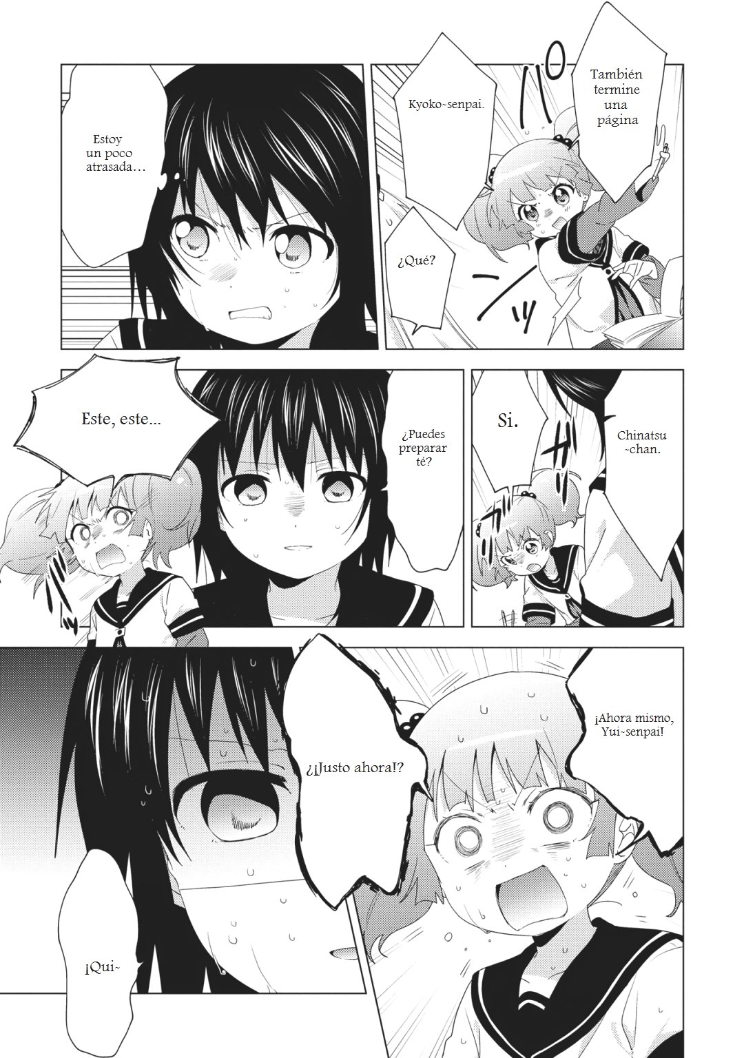 Yuru Yuri Capitulo 149: ¡Estrategia para arrasar con la tarea! página 9