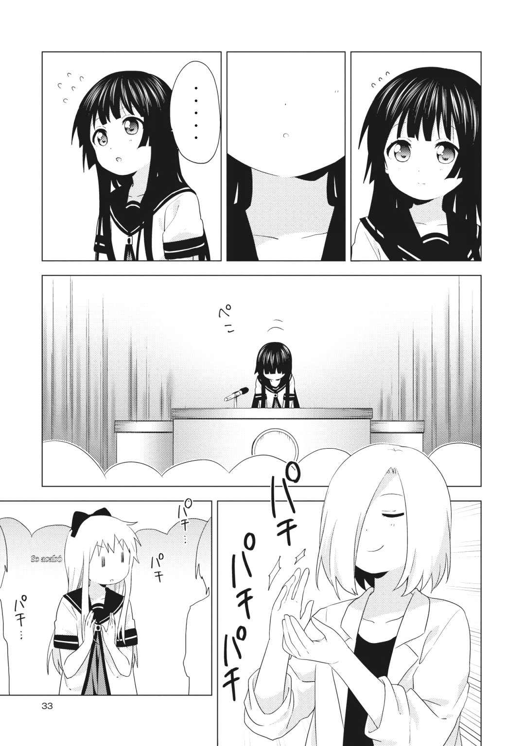 Yuru Yuri Capitulo 160: Todos asisten a la asamblea escolar página 11