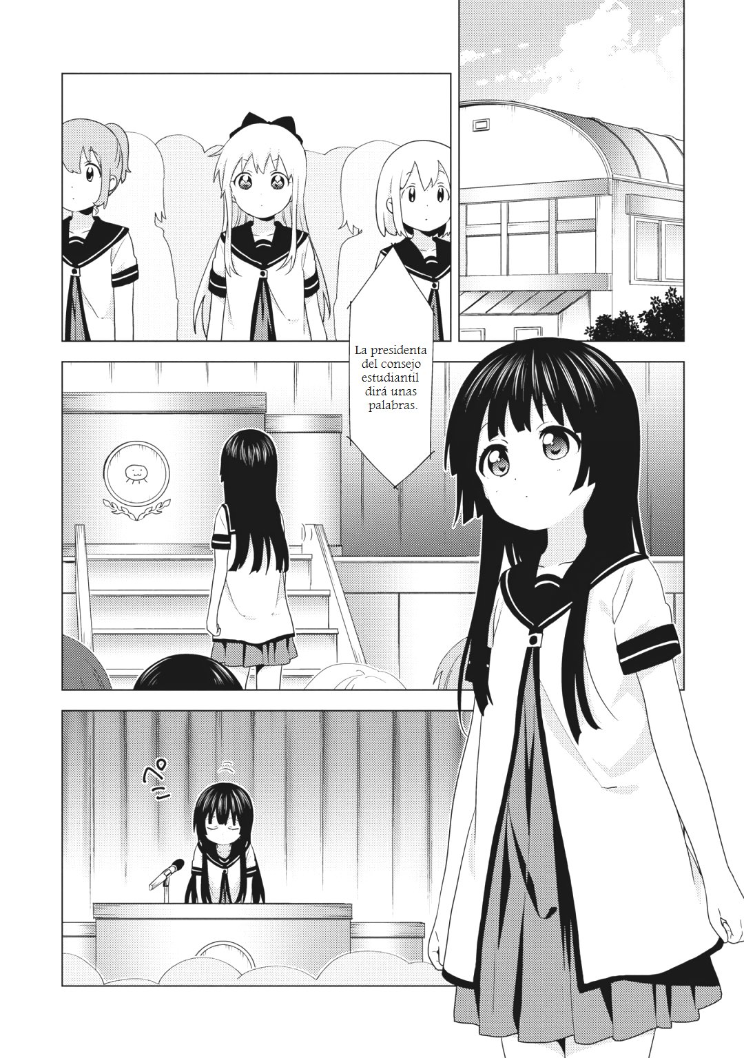 Yuru Yuri Capitulo 160: Todos asisten a la asamblea escolar página 2