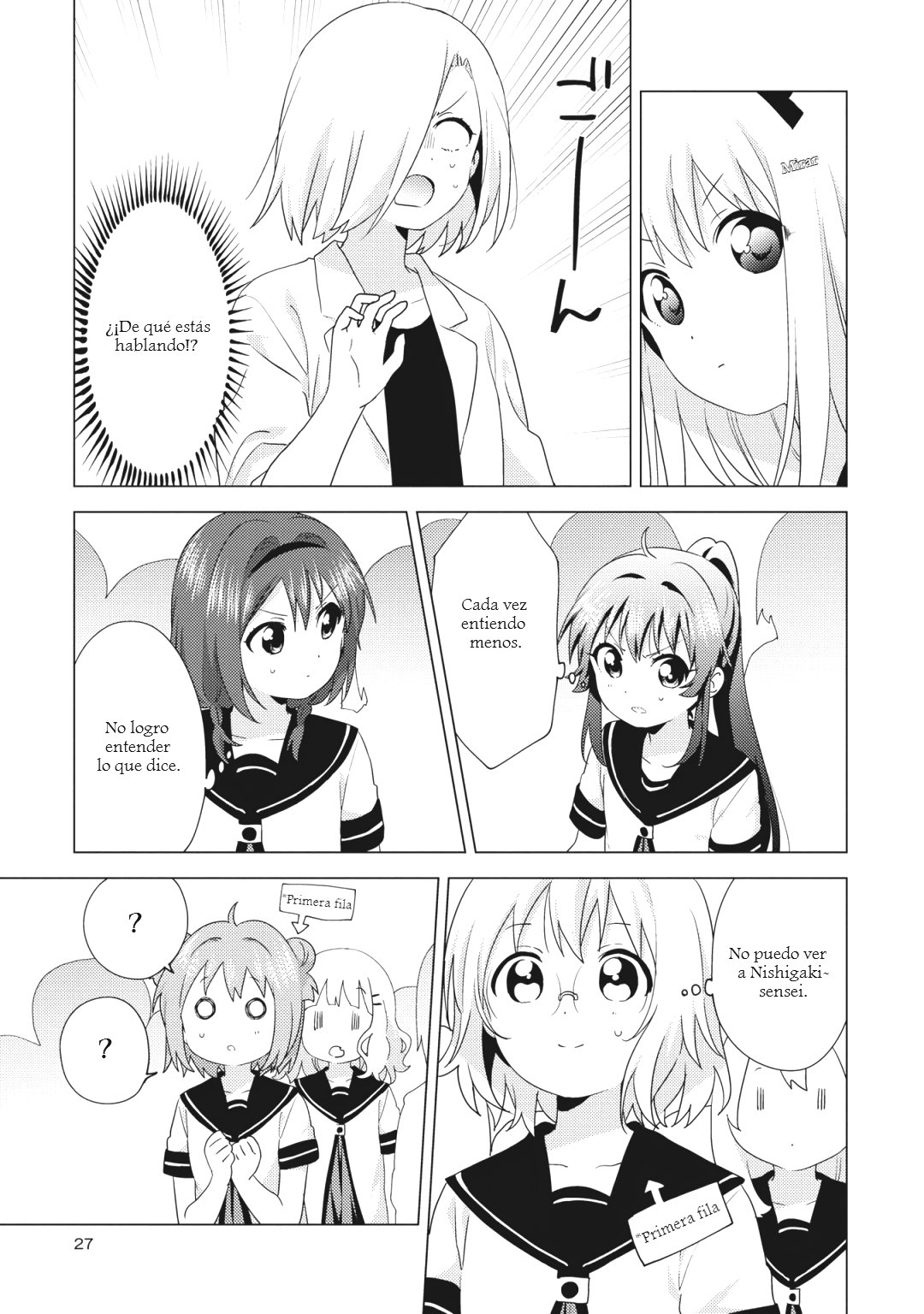 Yuru Yuri Capitulo 160: Todos asisten a la asamblea escolar página 5